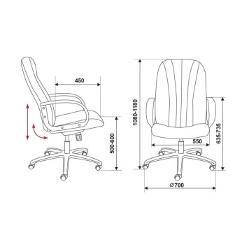 Кресло T-898-3С1GR-4