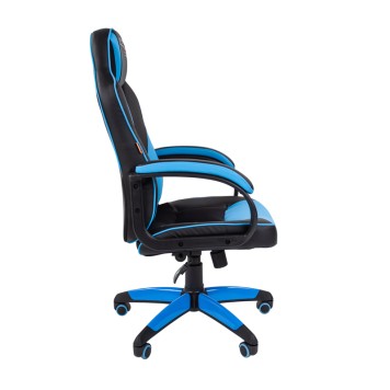 Игровое кресло GAME 17 черный/голубой-2
