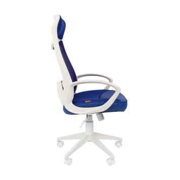 Кресло для руководителя 840 WHITE-BLUE-2